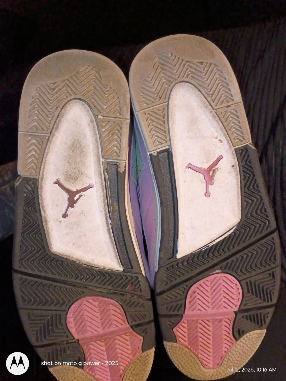 Pink Air Jordan 4 Style Sneakers